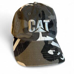 CAT Camo Black White Cotton Baseball hat Cap Alternative Apparel One Size Unisex